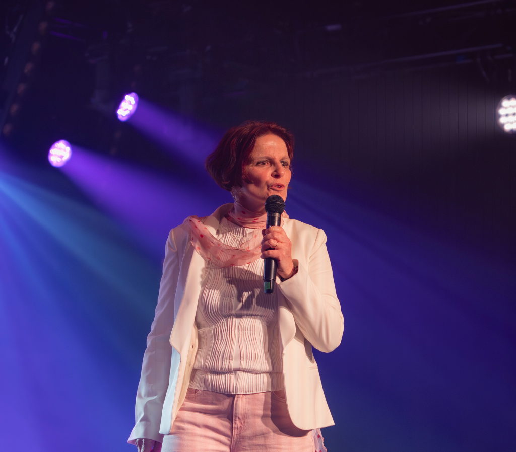 Caroline en conférence